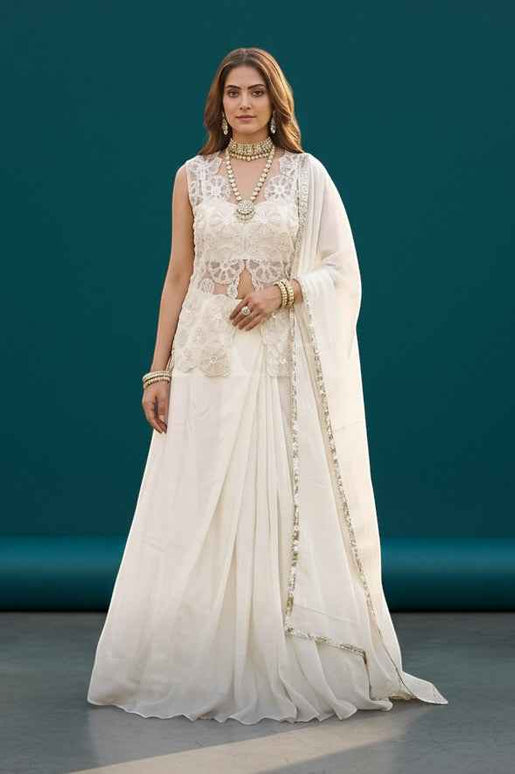 House Of Indian Wedding Attire Embroidered Lehenga Set
