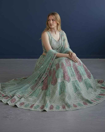 Lehenga Choli set : Light Green
