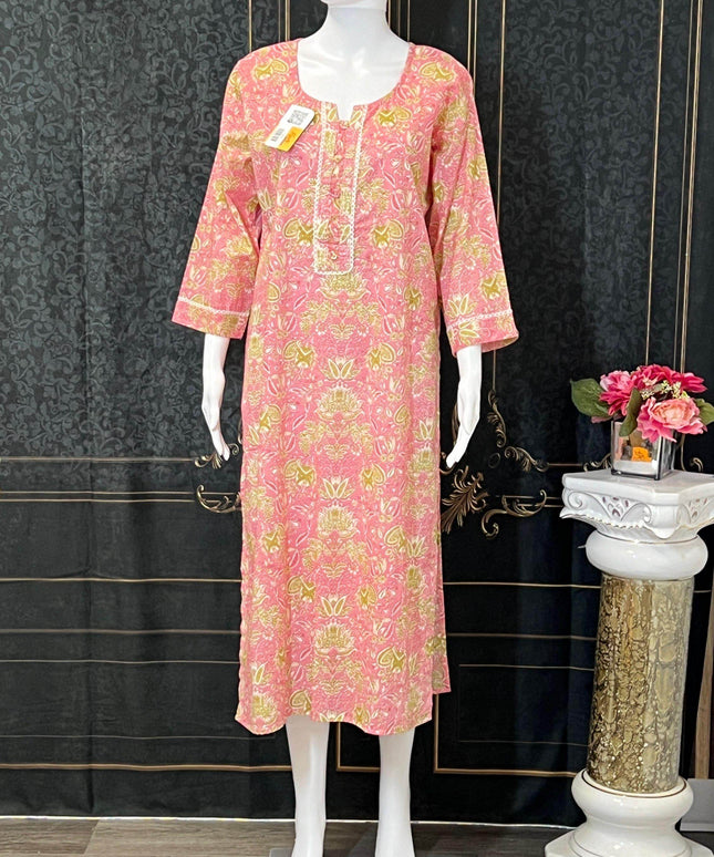 Cotton kurti | printed cotton kurti | Indian salwar suit - Kurti Connection USA