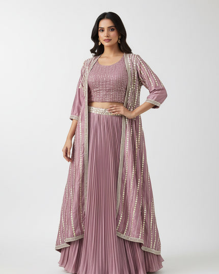 Party wear Lehenga set | crop top set - Kurti Connection USA