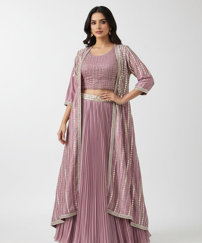 Party wear Lehenga set | crop top set - Kurti Connection USA