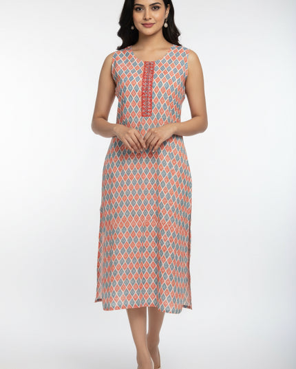 Chiffon kurti with sequin work - Kurti Connection USA