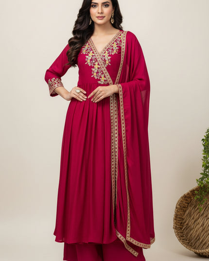 Party wear kurti palazzo set - Kurti Connection USA