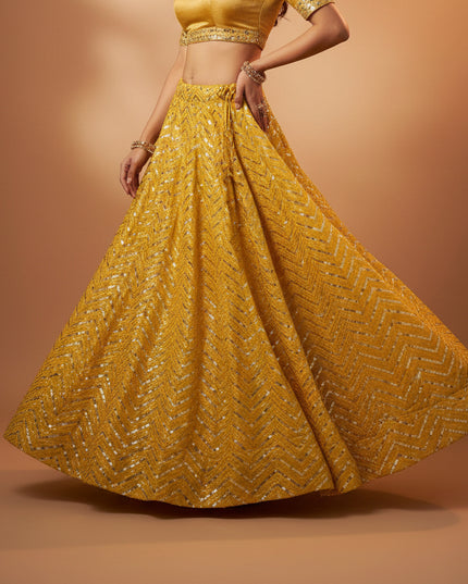 Sequin Lehenga - Kurti Connection USA