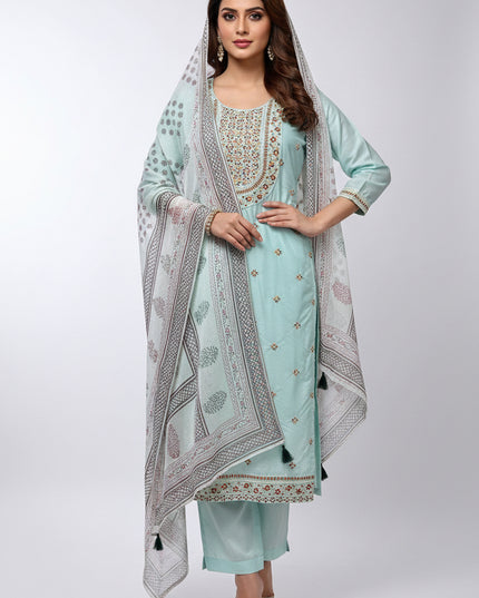 Silk Kurti set | salwar suit - Kurti Connection USA
