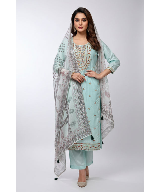 Silk Kurti set | salwar suit - Kurti Connection USA