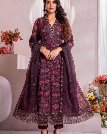 Soft organza salwar suit / plus size Kurtis - Kurti Connection USA