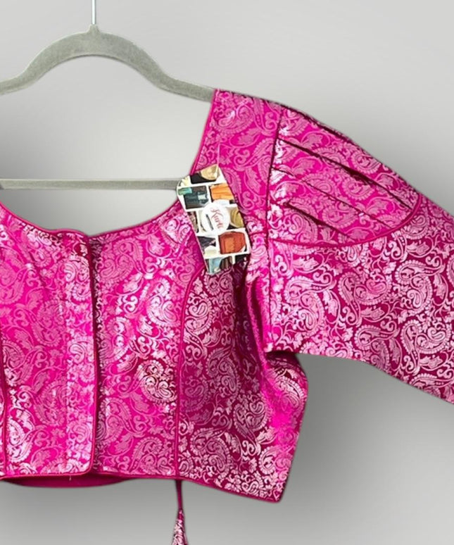 Rani pink blouse - Kurti Connection USA
