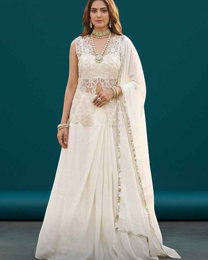 House Of Indian Wedding Attire Embroidered Lehenga Set