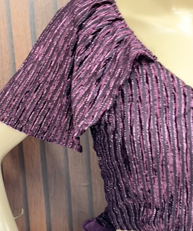 Fancy cap sleeve blouse